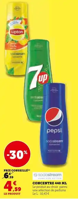 Super U CONCENTRE 440 ML offre