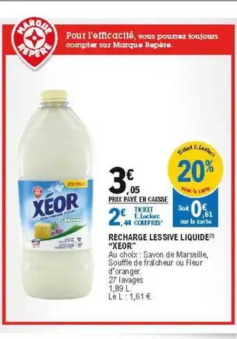 E.Leclerc Recharge Lessive Liquide offre