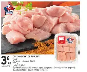 E.Leclerc Cubes De Filet De Poulet  offre
