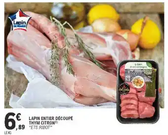 E.Leclerc Lapin Entier Découpé Thym Citron offre
