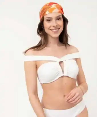 Gémo Haut de maillot de bain femme bandeau tour de cou offre