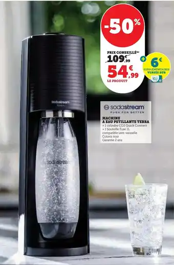 U Express Machine a eau petillante terra offre