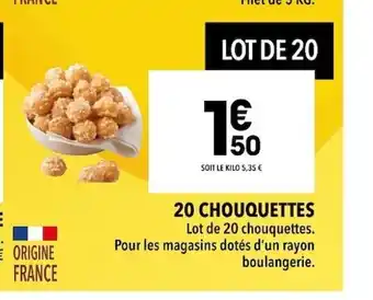 20 CHOUQUETTES