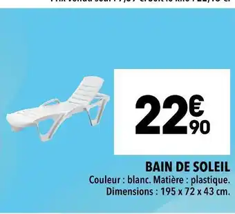Bain de soleil