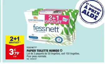 ALDI Fess’nett papier toilette humide offre