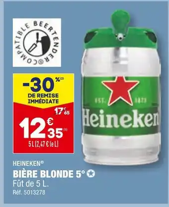 Heineken bière blonde 5°