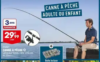 ALDI Crane canne à pêche offre