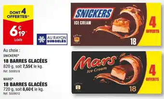 ALDI Snickers / mars 18 barres glacées offre