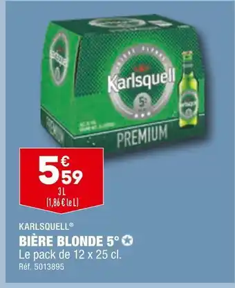 ALDI Karlsquell bière blonde 5° offre