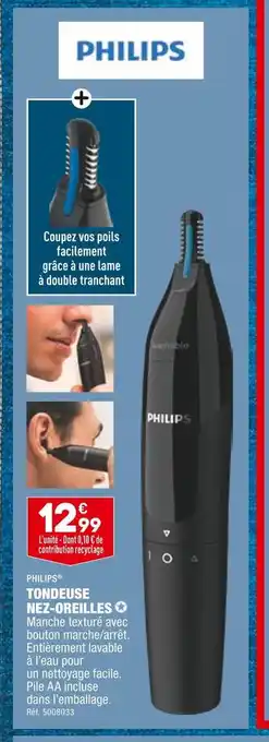 ALDI Philips tondeuse nez-oreilles offre