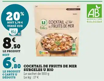 U Express U bio cocktail de fruits de mer surgeles offre