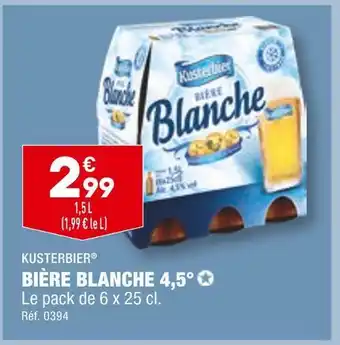 ALDI Kusterbier bière blanche 4,5° offre