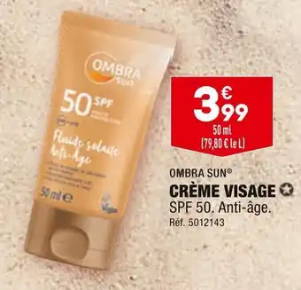 ALDI Ombra sun crème visage offre