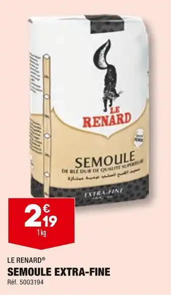 ALDI Le renard semoule extra-fine offre