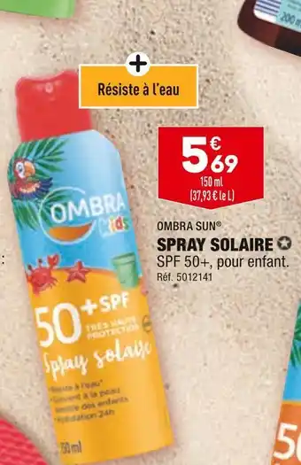 ALDI Ombra sun spray solaire offre