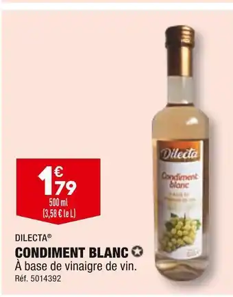 ALDI Dilecta condiment blanc offre