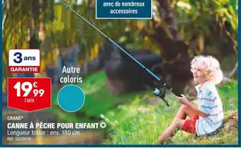 ALDI Crane canne à pêche pour enfant offre