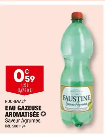 ALDI Rocheval eau gazeuse aromatisée offre