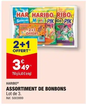 ALDI Haribo assortiment de bonbons offre