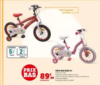 Hyper U Vélo kid bike 14'' offre
