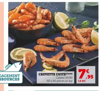 Super U Crevette cuite offre