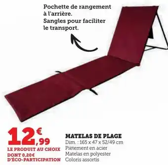 Matelas de plage
