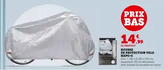 Hyper U Hapo-g housse de protection velo offre