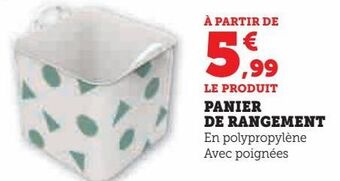 Super U Panier de rangement offre