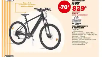 Super U E-vortex velo electrique tvt offre