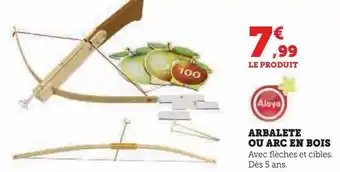 Arbalete ou arc en bois