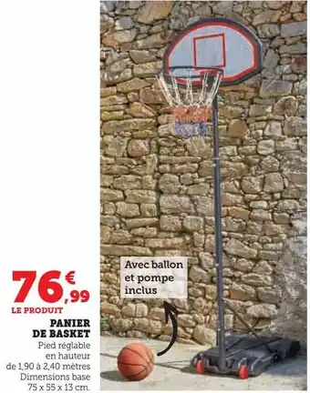 Super U Panier de basket offre