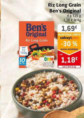 Colruyt Ben's original riz long grain offre