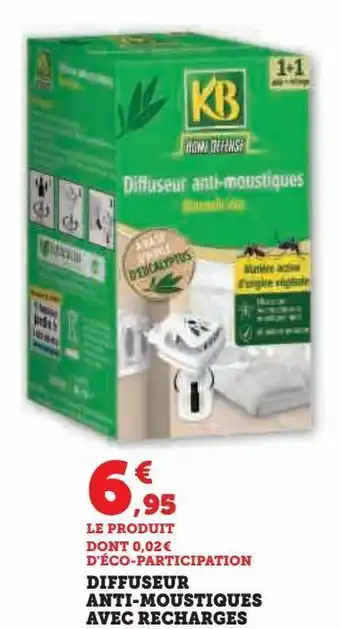 Super U Diffuseur anti-moustiques avec recharges offre