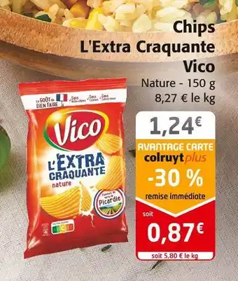 Colruyt Vico chips l'extra craquante offre
