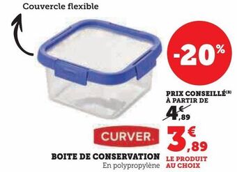 Super U Boite de conservation offre