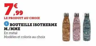 Bouteille isotherme m./mme