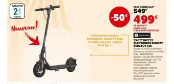 Hyper U Segway ninebot trottinette electrique f2e offre