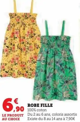 Super U Robe fille offre