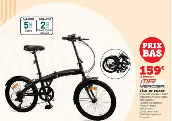 Super U Vélo 20 pliant offre