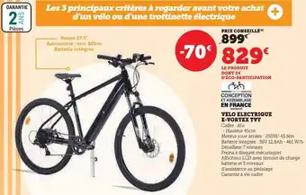 Super U Velo electrique e-vortex tvt offre