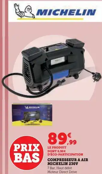 Super U Compresseur a air michelin 230v offre