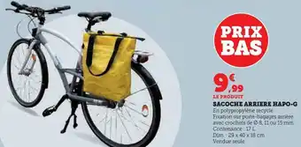 Super U Sacoche arriere hapo-g offre