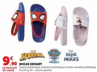Super U Mules enfant offre