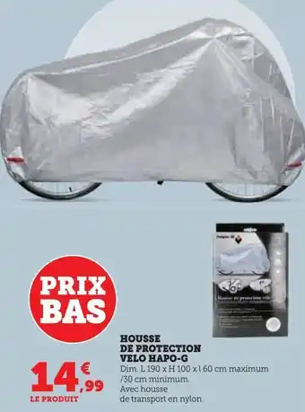 Super U Housse de protection velo hapo-g offre