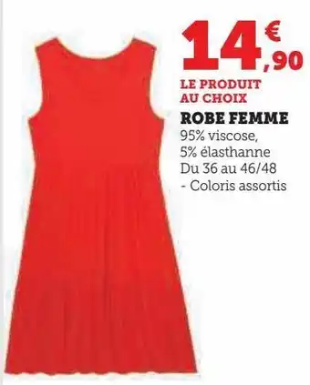 Super U Robe femme offre