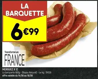 Leader Price Merguez x12 offre