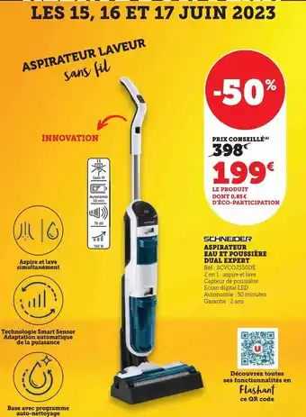 Hyper U Aspirateur eau et poussière dual expert offre