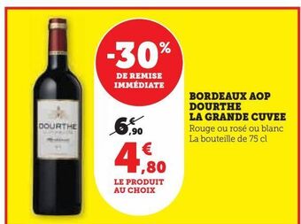 Hyper U Bordeaux aop  dourthe  la grande cuvee offre