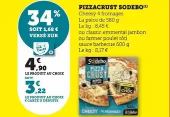 Hyper U Pizzacrust sodebo offre