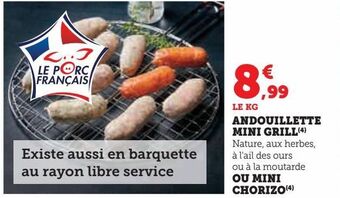 Hyper U Andouillette mini grill offre